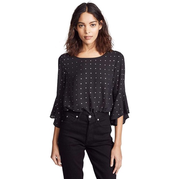 BB Dakota Tops - BB Dakota ‘Tell me about it’ sheer top